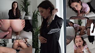 Stepmother was caught cheating! Give me your ass...
