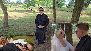 Grzech przed ślubem Panna młoda na plebanii Sex z Księdzem Polskie