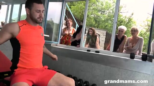 Granny Gym Orgy - Alice Sharp