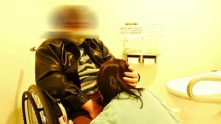 I'm in a wheelchair so my girlfriend helps me with my lower body.