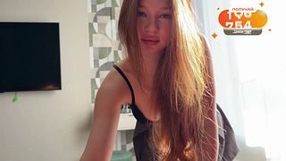 Wake up! My hot redhead stepsister accidentally touched my dick and I couldn't resist fucking her tight pussy