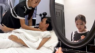 Asian Maid Do Her Job as Well