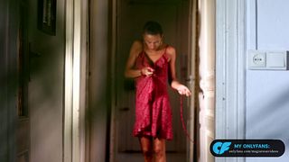 She arrives while raining  for a passionate fuck