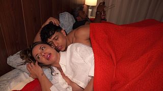 My stepson was cold, so his stepmother warmed him up in front of her husband.