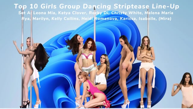 [Very Rare & Top Beauties] Top 10 Stunning Strippers Dancing In Group - Kelly Collins