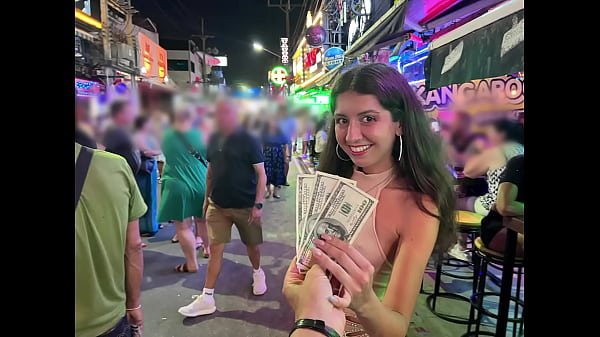 I picked up a beauty on the street and fucked her in all her holes for money