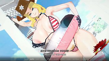 Married Milf w/ Big Perfect Tits Rides Young Guy Cowgirl NTR - 3D Anime Sex Scene From Hentai Game Bunny Hero Works Part-Time