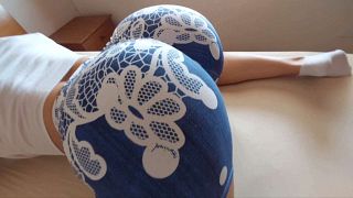 "POV Hot Wife in Gym Shorts Takes My Hard Cock and Cum on Ass"