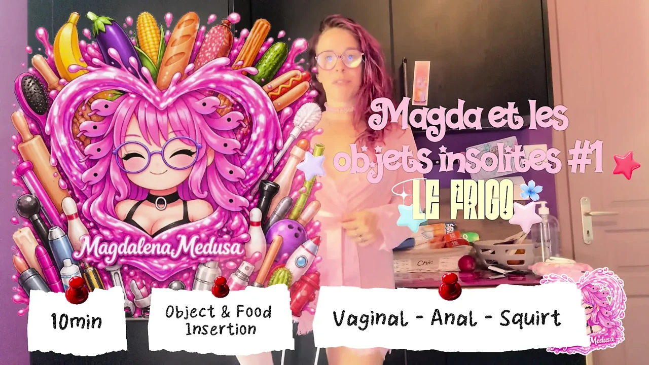 Magda & the unusual objects in the fridge - ANAL VAGINAL SQUIRT