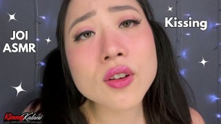 Up-Close Jerk Off Encouragement on her Pretty Asian Face -ASMR JOI