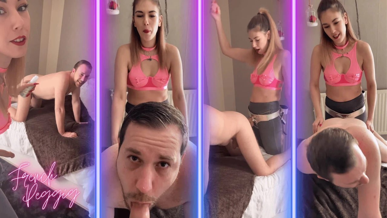 French Pegging - I introduce my girlfriend to Pegging!