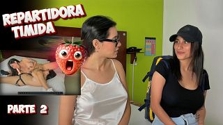 SEGUNDA PARTE!!!  sexi repartidora de domicilio accede a tener sexo CON SU JEFA