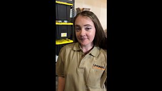 LEAKED! Slutty uHaul Storage Sex! Fucking a Customer Still in Uniform, Redhead, PAWG