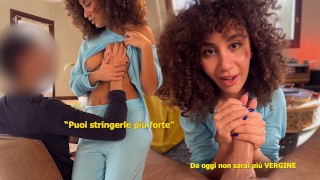I FUCK MY VIRGIN NEIGHBOR, I SUCKED HIS COCK AND AFTER HE FUCKED ME, I WAS ALL WET!!