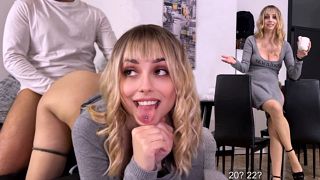 Stepmom Caught Stepson With Boner and Helps to Cum Quick