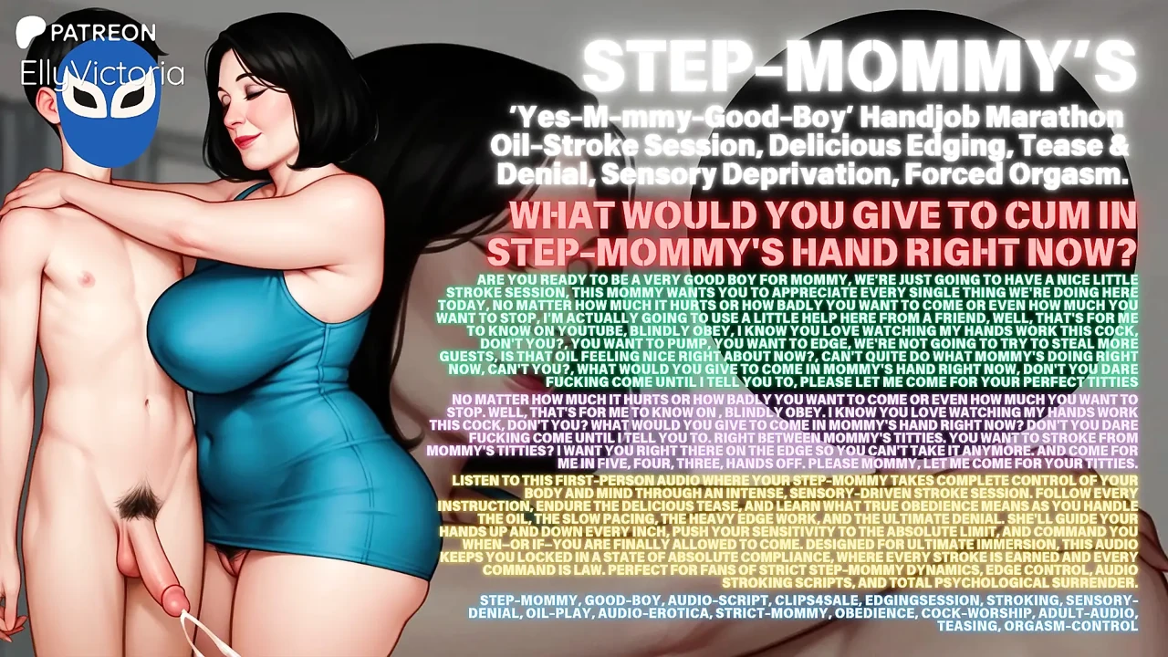 Ai Femdom Step-stepmommy 'say Yes' Handjob Marathon JOI Stamina Song. Step-stepmommy, Good-boy, Edging Session, Stroking, Sensor