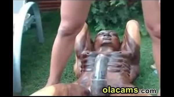 Skinny brunette small-tits masturbate outdoor
