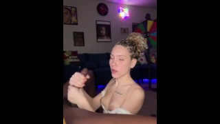 College snowbunny giving blowjob on FaceTime with cuck boyfriend