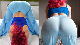 Step sister yoga story with blowjob and pussy fuck. legal sex ❤️