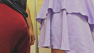 Forbidden Touch in Subway Train! Totally Stranger Slid His Dick Inside Her Panties And Ejaculated
