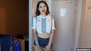 An Argentinian Girl got pounded For Liking A Video against French Team Black Players!