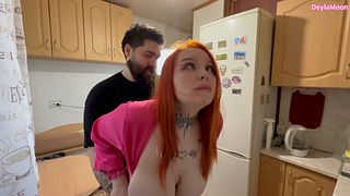 The young stepmother was in a bad mood. And she asked to be fucked hard
