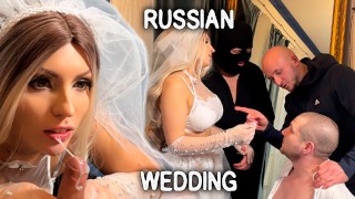 Cuckold husband watches as collectors fuck bride for debts😱