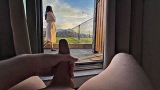 Public Masturbation: Stranger Girl Caught me Jerking off