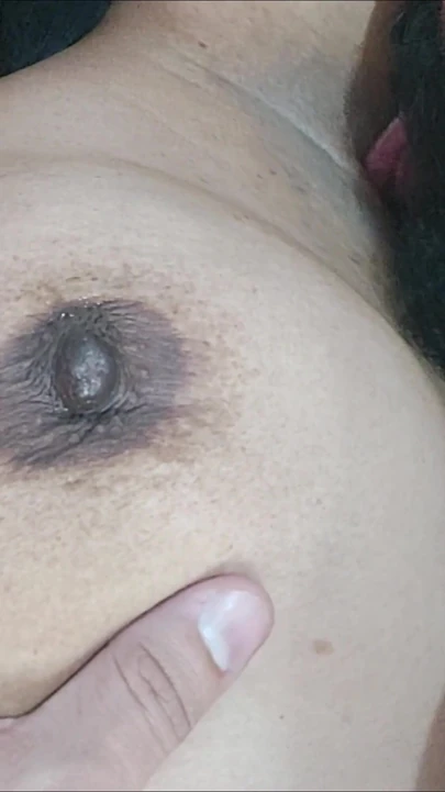 Sucking Her Milky Nipples, Hairy Pussy and Filling Her Tight Ass