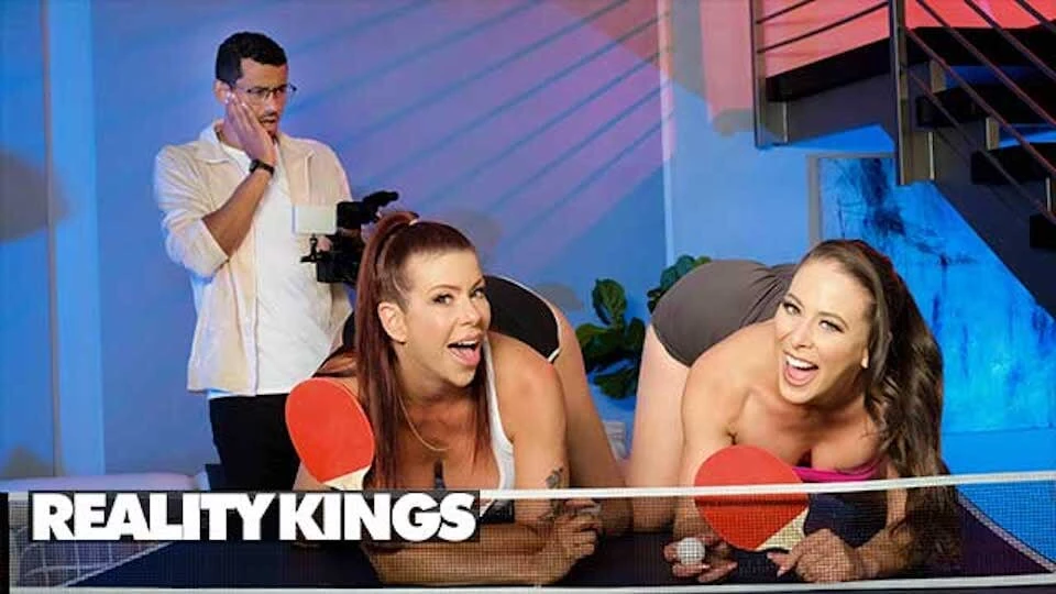 REALITY KINGS - Alexis Fawx And Cherie Deville Play Strip Ping Pong And Fuck Their Cameraman