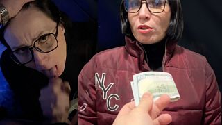 Still, I found an approach to her and the delivery woman sucked me while the guy was waiting at home. Real POV Story