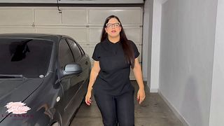 Perverted patient who hasn't handjob in days asks her sexy therapist for help to get him to cum- Savannah Watson