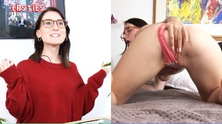 Ersties - 20-year-old Lia from Magdeburg fingers her shaved pussy