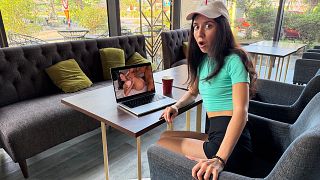 Caught a Girl Watching Porn in a Cafe and Took Her in for a Thorough Search