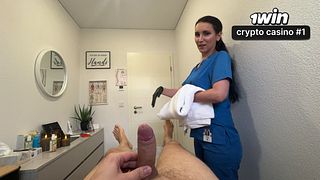 He Gets Caught Jerking During Massage