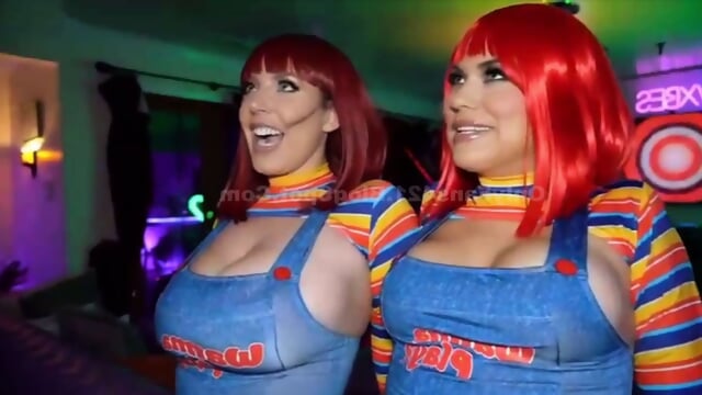 Angela-Halloween-BBC-Threesome - Angela White