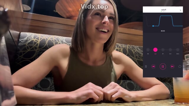 Cumming Hard In A Public Restaurant With A Remote Vibrator Serenity Cox