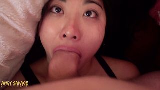 19 year old Chinese POV face fucking FACIAL