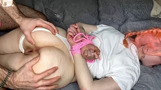 Homemade porn. Babe enjoys a thick cock in a tight pussy.