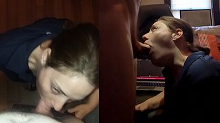 "You good?" Heather Kane asks as he explodes cum