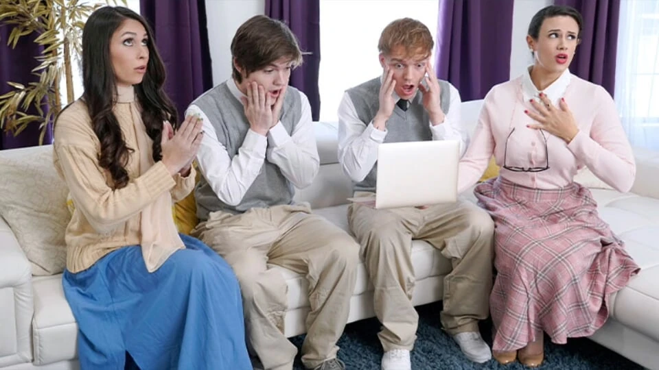 Mom Swap - Strict And Religious Stepmoms Swap Their Naughty Teen Boys To Teach Them A Lesson