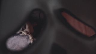 Mr. Ghostface sneaks up on Cara May trailer