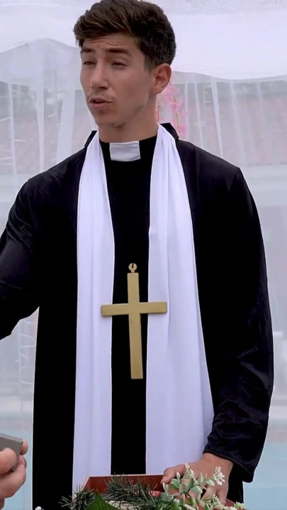 The Martix Wedding Chapter IV - Mariana Fucks the Priest in a Bathroom After Getting Married | Clip 1