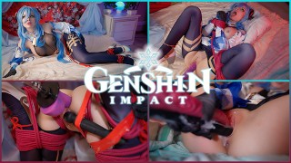 4K Genshin: Ganyu Bondage Fucked In Ass