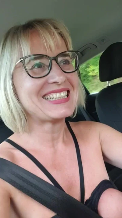 Task: driving car nude