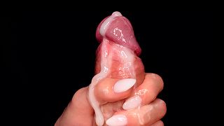CLOSE UP: BEST Sensual HANDJOB Ever! Her Hands JERK OFF my COCK so Perfect and Make me CUM TWICE! 4K